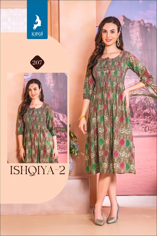 Ishqiya 2 By Kaya Printed Anarkali Kurtis Wholesale Shop In Surat